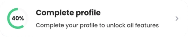 Complete profile widget