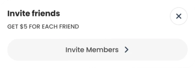 Invite friends widget