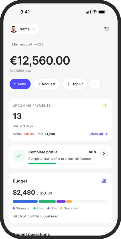 Retail mobile home screen